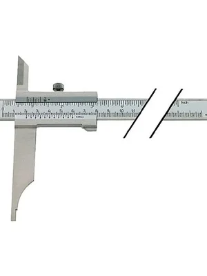 HELIOS-PREISSER Werkstattmessschieber DIN862 800mm mit Spitzen Schnabel-L.150mm PREISSER Begrenztes Angebot