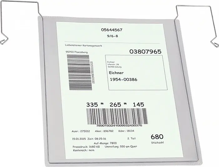 Schnäppchen Dokumententasche B280xH325mm DIN A4 hoch mit flex.Drahtbügel EICHNER, Menge 10 Stk
