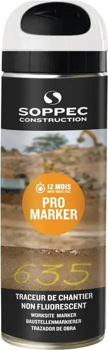 Technima Baustellenmarkierspray Pro Marker weiß 500 ml Spraydose SOPPEC, Menge 12 Stk Wochenendangebot