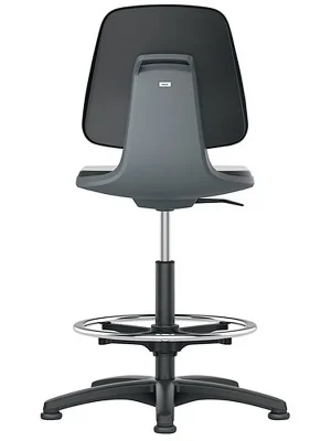 Interstuhl Arbeitsdrehstuhl Labsit Gleiter+Fußring anthr. Integralschaum schwarz 520-770mm Heißes Angebot
