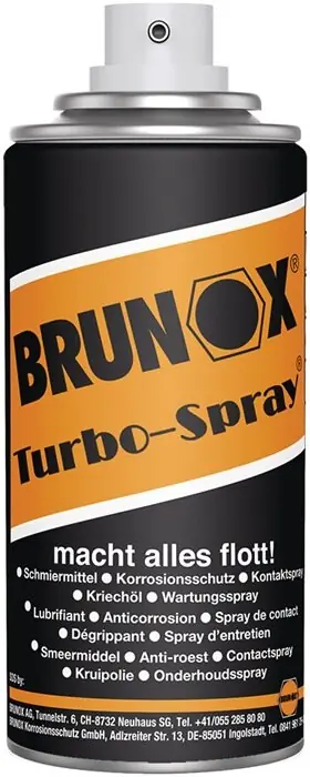 Markenware Multifunktionsspray Turbo-Spray 100 ml Spraydose BRUNOX, Menge 24 Stk