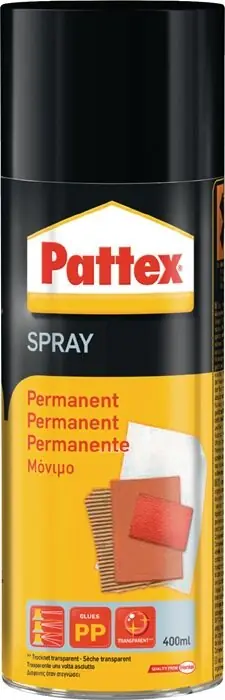 Henkel Sprühkleber Powerspray permanent transp./leicht beige 400 ml Spraydose PATTEX, Menge 6 Stk Begrenztes Angebot