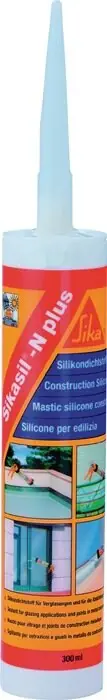 Silicondichtstoff SIKASIL N plus grau 300 ml Kartusche SIKA, Menge 12 Stk Bestseller