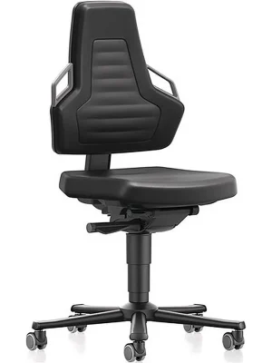 Interstuhl Arbeitsdrehstuhl Nexxit Rl.Supertec-Gewebe schwarz Grifffarbe grau 450-600mm Heißes Angebot