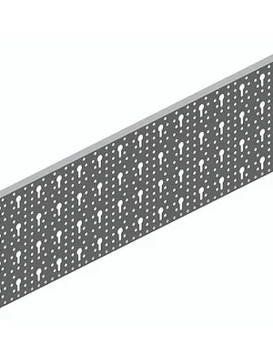 DIY Stahl-Lochplatte Stahl weißalu.L.800mm B.200mm Solange Der Vorrat Reicht
