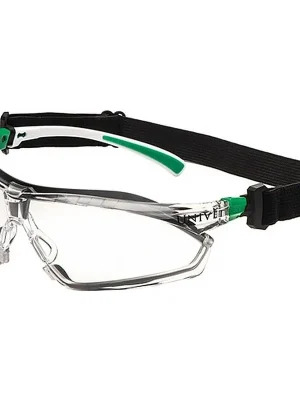 Preis Gesenkt UNIVET Schutzbrille 506 UP Hybrid EN 166.EN 170 Bügel weiß grün.Scheibe klar