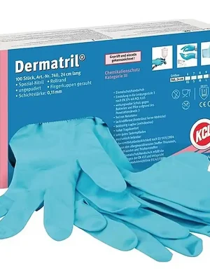 Online Kaufen KCL Einw.-Handsch.Dermatril 740 Gr.7 blau Nitril 100 St./Box