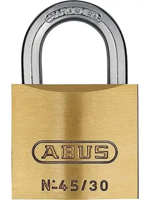 Abverkauf Zylindervorhangschloss 45/30 Schlosskörper-B.29mm MS versch.-schl.ABUS