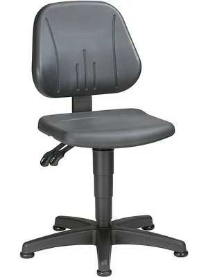 Interstuhl Arbeitsdrehstuhl Unitec Bodengleiter Integralschaum schwarz 440-620mm BIMOS Must-Have