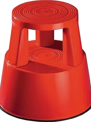 Letzte Chance Werner Dorsch Rollhocker Kunststoff rot H.mit/ohne Belastung 425/430mm Øoben 290mm Øunten 440mm WEDO