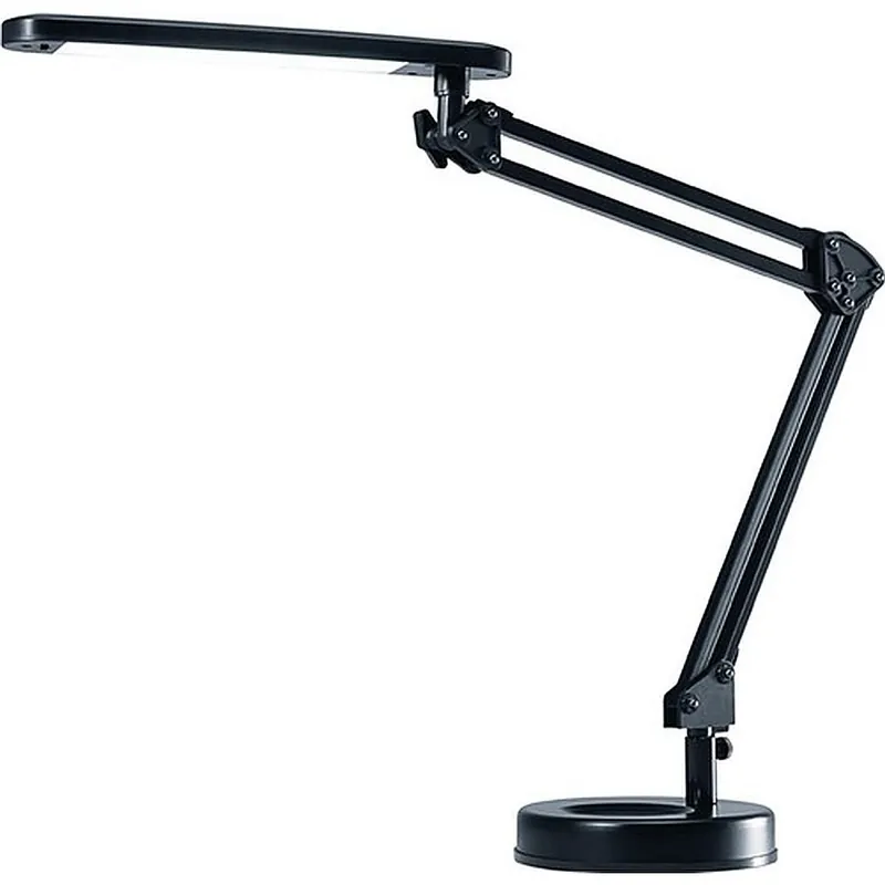 Heißes Angebot styro Schreibtischleuchte Alu.schwarz H.max.600mm Standfuß mit LED HANSA
