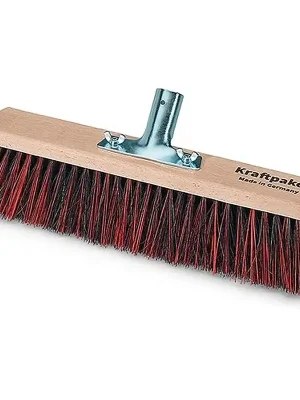 Markenware NÖLLE Besen Arenga/Elaston-Mix L.600mm Metallstielhalter Flachholz Stielhalter-Ø28mm
