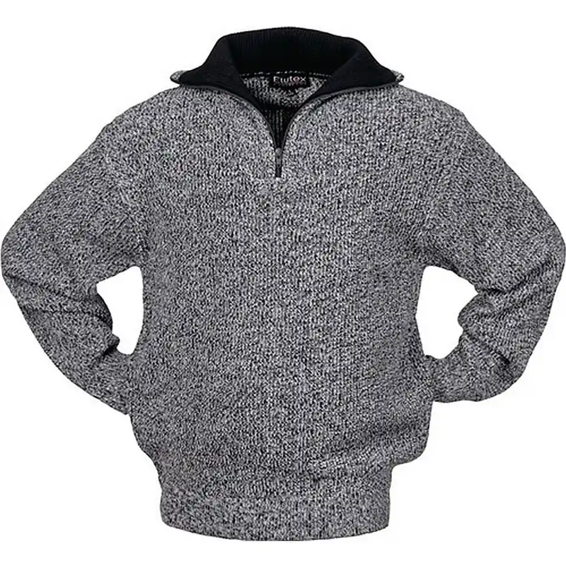 Nur Heute Scheibler Pullover Gr.XL schwarz/weiß-meliert