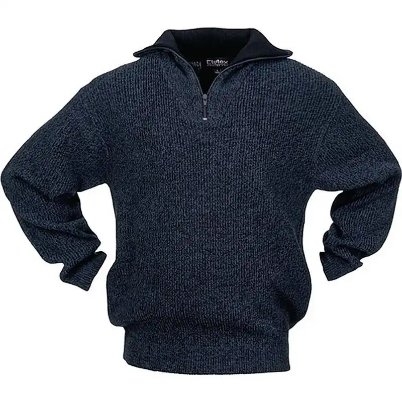 Knallerangebot Scheibler Pullover Gr.XL schwarz/blau-meliert