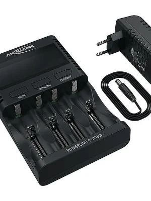 Direkt Vom Hersteller Ansmann Universalladegerät UBC-Powerline4Ultra-EU-cb mit Netzt.1.2 V NiMH.Li-Ion 3.6 V
