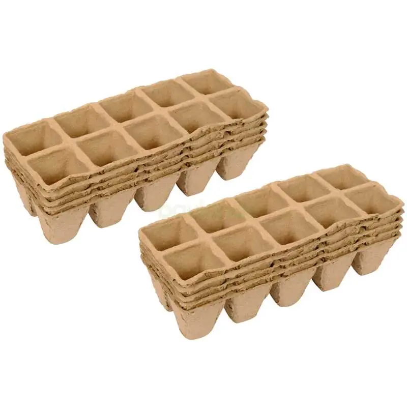 Anzuchttöpfe 10 Schalen (jeweils 2x5 Töpfe, 30x30 mm) Sofort Bestellen