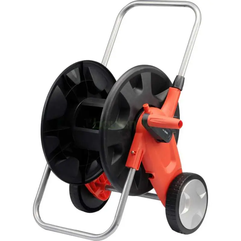 Zertifiziert Gartenschlauchwagen mit Aufroller 1/2" für 50 m Schlauch