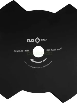 4-Zahn-Schneidscheibe für Motorsense 250 mm, 25,4 mm Letzte Chance