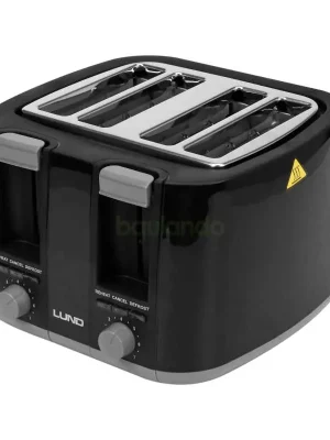 Toaster für 4 Scheiben, 1500W, Schwarz Aktuell