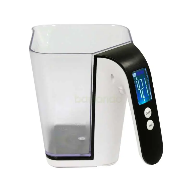 Neuheit Digitale Küchenwaage mit Messbecher 1200 ml, 2 kg