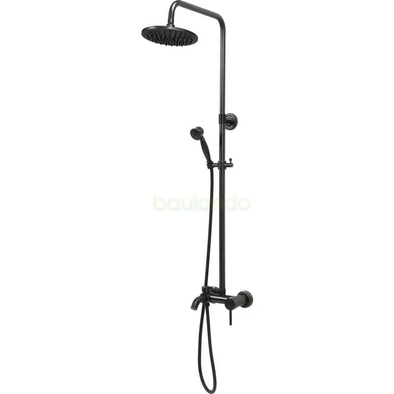 Duschsäule, Duschpaneele Retro Black 2, Duschsystem Markenprodukt
