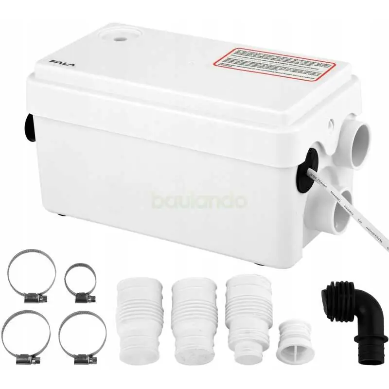 WC Hebeanlage, Fäkalienpumpe Dusche Waschbecken ohne Zerkleinerer 250W Super-Preis