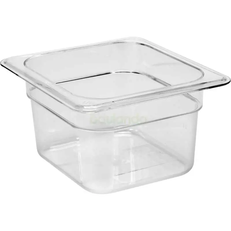 Gastro Behälter, Gastronomiebehälter Polycarbonat GN 1/6 Tiefe 100mm, 176x162mm Preis Gesenkt