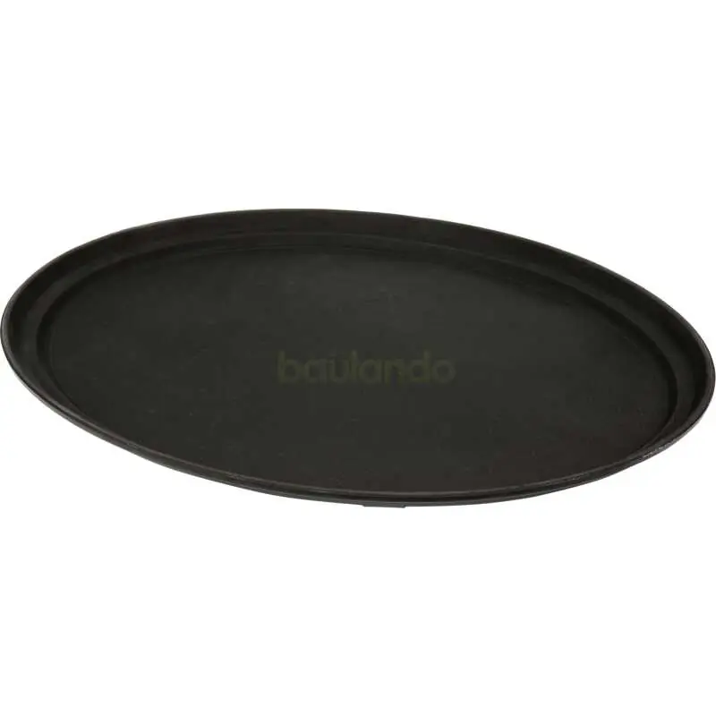 Gastro Kellnertablett, Serviertablett rutschfest, oval 60x73,5 cm Top-Preis