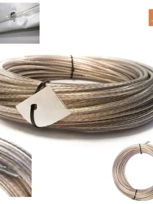 Zollseil, Planenseil mit Endverschlüsse, LKW/Anhänger, 6mm, Zollschnur 23m Beliebt