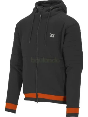 Wochenendangebot Kapuzenpulli, Hoodie mit Reißverschluss ROTTWEILER schwarz/rot Gr. S